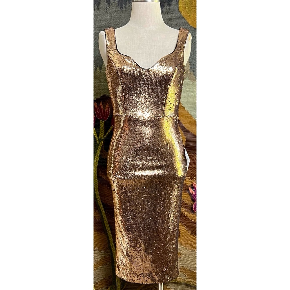 Anthropologie Dress The Population Sequined Dress S